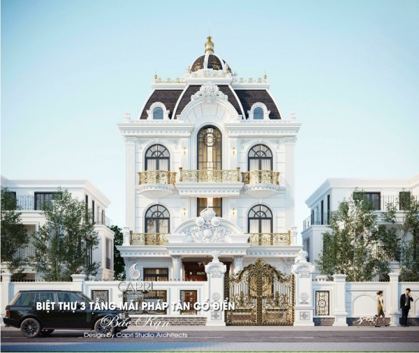 Biệt thự mái pháp tân cổ điển Bắc Kạn 